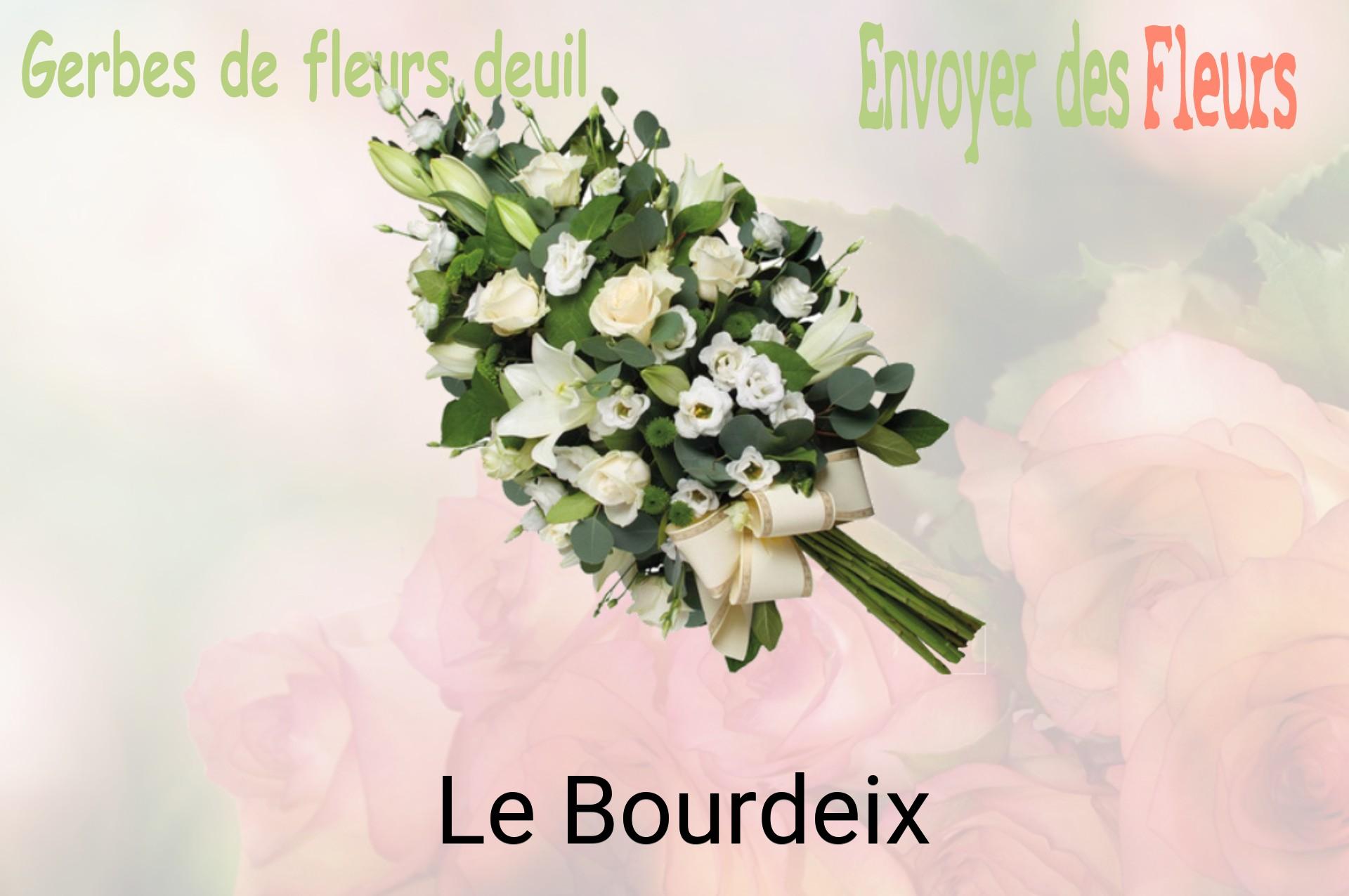 Gerbe de fleurs de deuil livrée à Le Bourdeix